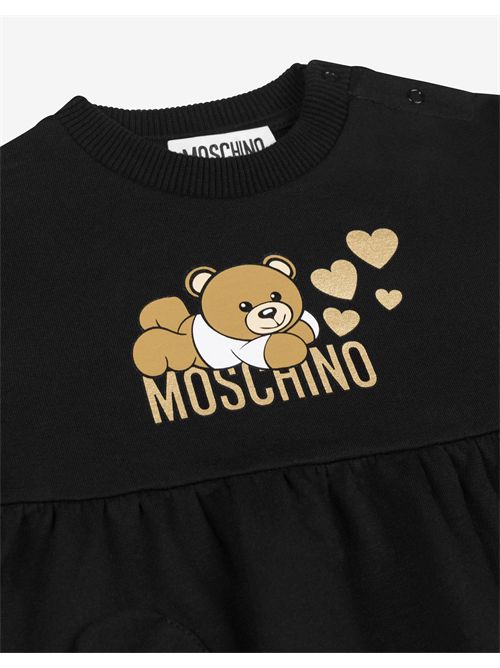 abito bambina nero MOSCHINO KIDS | MDV0BLLDA16/60100